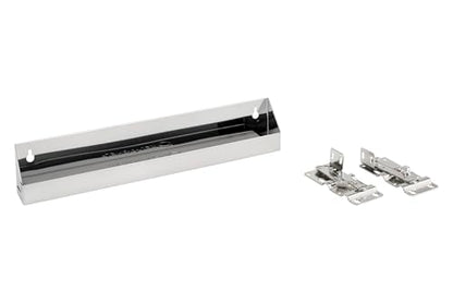 Rev-A-Shelf 16" Slim Tip-Out Sink Tray for Kitchen and Bathroom Base Cabinets, Large Pull Out Stainless Steel Storage Organizer, Silver, 6541-16-52 - size: 16" x 1.7" x 3"