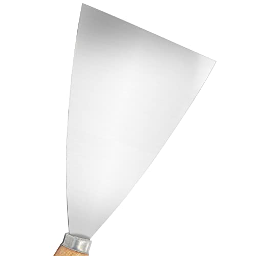 Putty Knife, 3 Inch Metal Scraper, wooden Handle Spackle Knives for Drywall, Decals, Wall paper, Patching, Painting, Taping, Scraping Coating
