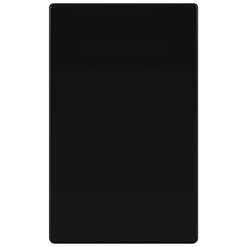 TG Screwless Blank Wall Plate, Child Safe Blank Device Outlet Cover, Standard Size, 1-Gang 4.68" x 2.93", Polycarbonate Thermoplastic, UL Listed, SP-B1-BK, Glossy, Black - color: Black, size: 1 Gang