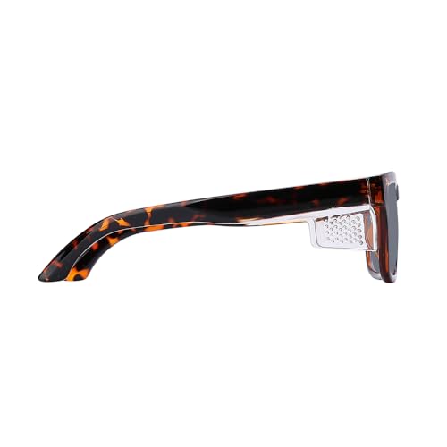 Safety Polycarbonate Polarized Sunglasses for Men and Women UV400 Protection and Includes ANSI Z87 - color: Leopard-polarized