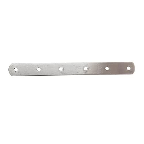4 Pcs 200x20x3mm Flat Corner Brace Plates Mending Plate Joining Connector Repair Bracket 304 Stainless Steel for Furniture Repair with 24 Screws - size: 200mm(8")
