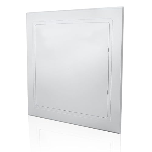 TBWHL Silver Cover Plate 10X10 Inch Self-Adhesion Access Panel Heavy-Duty ABS Plastic & Easy to Install, Wall Hole Cover for Drywall/Ceiling Plumbing/Electrical Cables/Wiring