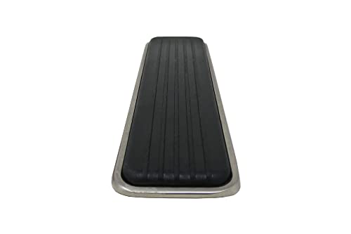 Shepherd Hardware 3314 Designer Satin Nickel Door Wedge with Non-Skid Rubber Base Grip