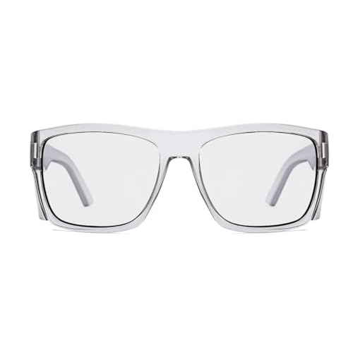 TransitionSafetyGlaseswith ANSI Z87+ImpactApproved Wraparound&Anti Bluelight UV400 - color: Grey