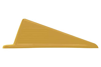 Shepherd Jumbo Rubber Door Wedge Stopper 3.5", Heavy Duty Non-Slip Door Stop for Home, Office & Industrial Use, Yellow - color: Yellow