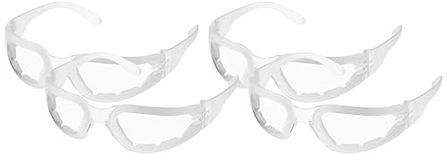 Radians MRF111ID Clear Safety Glasses, Anti-Fog, Foam Lined, Regular (Pack of 4) - color: Multi, size: 1 Count (Pack of 4)