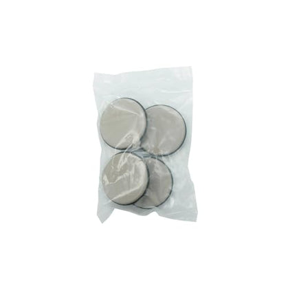 Shepherd Hardware 9221 1-3/4-Inch Reusable, Round, Slide Glide Furniture Cups, 4-Pack,Black