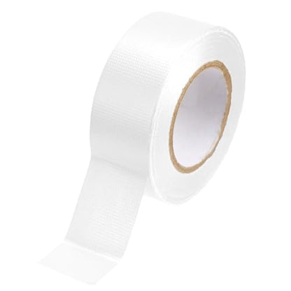 Mini Duct Tape, 1" x 10 yd Travel Size Duct Tape, Waterproof and Tear by Hand for Home Use, Do-It-Yourself Projects and Repairs, White, (Pack of 1) - size: White