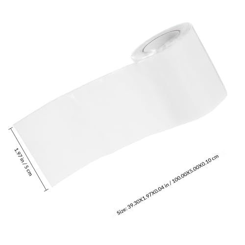 Vaguelly 5cm Wide Silicone Rubber Adhesive Seal Tape for Leaking Pipe Repair, Waterproof Self-fusing Pipe Sealing Tape, 1m Length X 1mm Thick, Convenient Hose Leak Repair for Plumbing