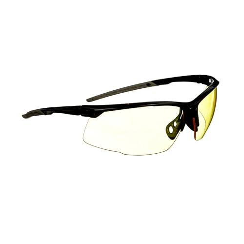 3M Performance Eyewear, Multi-Purpose Design - color: Amber, size: One Size (Pack of 4)