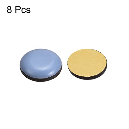 uxcell 25/32-Inch Round PTFE Furniture Sliders, Adhesive Self Stick for Wood Floors, Ceramic Tile and Carpeting 8pcs - size: 25/32-Inch