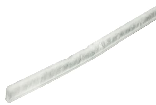 WRS .450" Pile Height x .187" Backing High Fin Weatherstripping for Windows – White Window Channel Weather Stripping Replacement, Low Friction Seal for Vinyl & Aluminum Windows (24 ft Roll) - color: 24 Ft Roll - High Fin (.450" x .187")