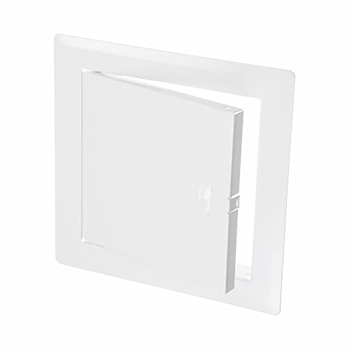 6" x 6" White Metal Access Panel, Service Shaft Door, Plumbing, Electricity Heating Alarm Wall for Drywall, Bathroom Services Hole Cover, Wall Covering - size: 6x6 Inch
