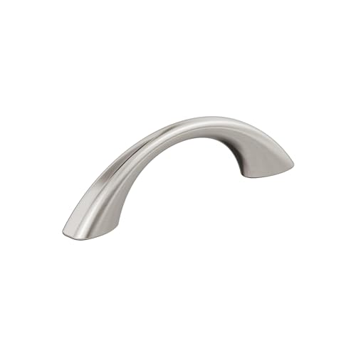 Amerock Vaile 3 inch (76mm) Center-to-Center Satin Nickel Cabinet Pull - 10 Pack - color: Satin Nickel, size: 3 inch (76mm) Center-to-Center, style: 10 Pack