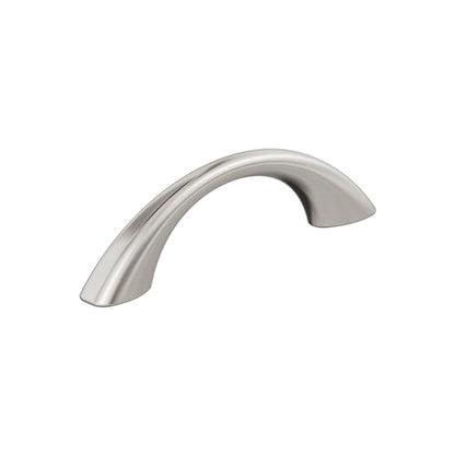 Amerock Vaile 3 inch (76mm) Center-to-Center Satin Nickel Cabinet Pull - 10 Pack - color: Satin Nickel, size: 3 inch (76mm) Center-to-Center, style: 10 Pack