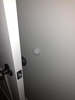 Rocky Mountain Goods Door Bumper Wall Protectors Pack of 2 - Strong Large White Door Stops to Protect Door and Wall - Self Adhesive Easy Install - Residential and Commercial - Shock Absorb Knobs