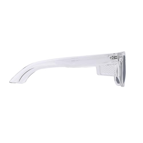 Safety Polycarbonate Polarized Sunglasses for Men and Women UV400 Protection and Includes ANSI Z87 - color: Clear-polarized