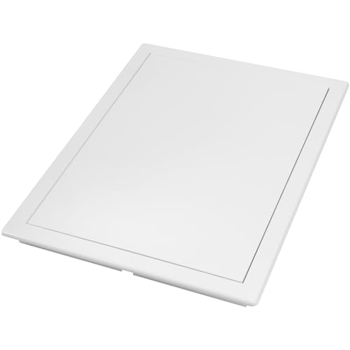 Vent Systems White ABS Plastic Access Panel 12 x 16 Inch (Cut-Out) - Access Panel with Door for Drywall, Wall, Ceiling - Electrical and Plumbing Service Inspection Door for Indoor Use - size: 12 X 16 Inch / 300 X 400 Mm