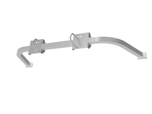 Ladder Stabilizer Accessory for Roof Gutter, Wing Span/Wall Ladder Standoff, Heavy Duty Extension Ladder Stabilizer, Easy Use, 375 lbs Weight Rating - color: Silver/Gray