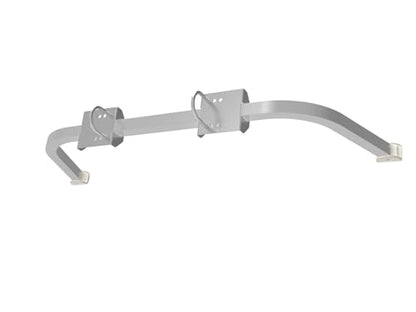 Ladder Stabilizer Accessory for Roof Gutter, Wing Span/Wall Ladder Standoff, Heavy Duty Extension Ladder Stabilizer, Easy Use, 375 lbs Weight Rating - color: Silver/Gray