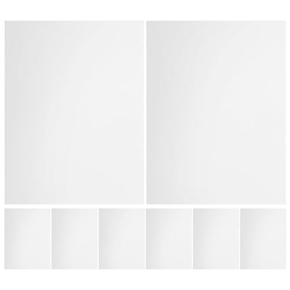 8pcs Vinyl Siding Patch: Paintable Self-Adhesive Siding Repair Stickers - White Patch for Cracks Holes and Seams - DIY Exterior Wall Repair 7.87x5.9 Inch