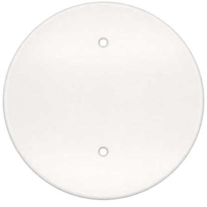 Oversized Ceiling Blank Cover Plate, White, Round, 6.25 Inch Diameter, 3.5 Inch Mounting Holes (1)