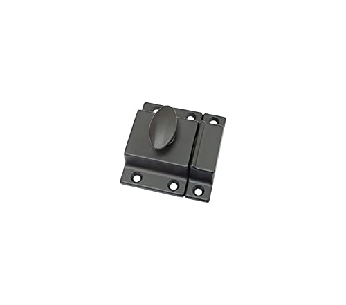 QCAA Traditional Large Oval Turn Cabinet Latch, Solid Brass, 2", for Cupboard & Other Furniture, ORB Oil Rubbed Bronze US10B, 1 Pack, Made in Taiwan - color: ORB US10B, size: 1 Pack