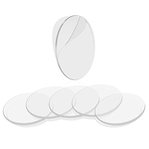 BRAVESHINE Double Sided Adhesive Tape - 18 Pack Removable Wall Stick Mounting Tape - Washable Clear Nano Tape for Balloons Crafts Decorations, Keep Rug Corner Flat, Indoor Outdoor Use - Round 2 Inch - size: Round 2 inch x 2 inch