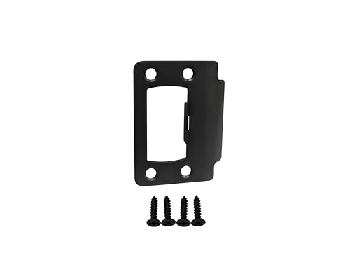 QCAA Solid Brass Door Latch Restorer Strike Plate, Universal Door Lock Plate, 2-1/4" x 1-3/4", Oil-Rubbed Bronze(US10B), 1 Pack, Made in Taiwan - color: Oil-Rubbed Bronze(2-1/4"), size: 1 Pack