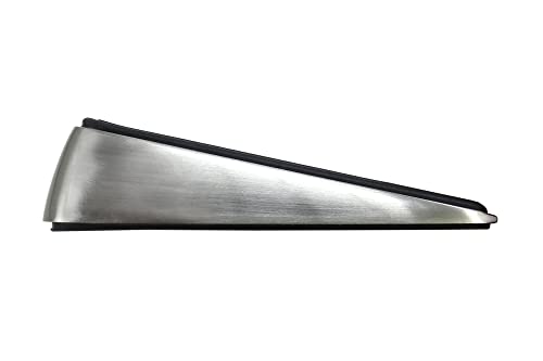 Shepherd Hardware 3314 Designer Satin Nickel Door Wedge with Non-Skid Rubber Base Grip