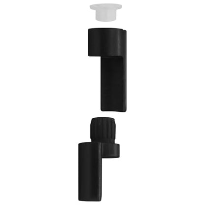 Nuk3y Door Saver 3 III Hinge Pin Stop for Residential Doors Fits All 3"" to 4-1/2"" Hinges (Black) - color: Black