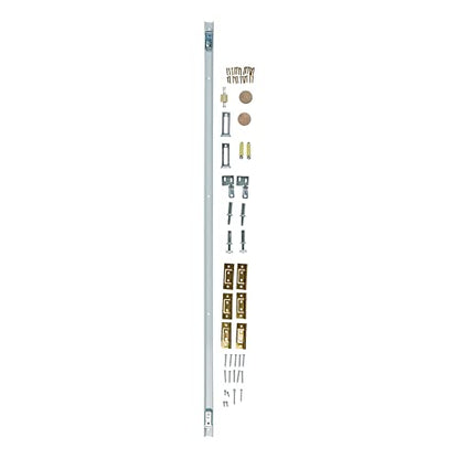 National Hardware N343-723 Complete Double Bifold Door Hardware Set 48 in White Surface Mount for 7/8 in to 1-3/8 in Thick Doors Indoor Use Four-Way Adjustable Easy Installation - size: 48 Inch