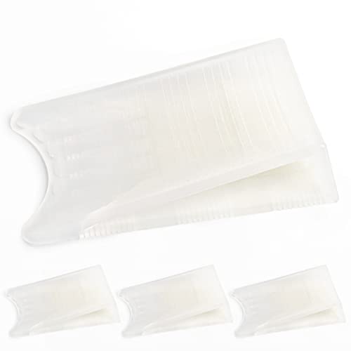 Optish Original Patented Door Stoppers for Bottom of Door, Non Slip Rubber Doors Stop, Doors Wedge for Carpet, Hardwood and Tile (4 Pack, Clear) - color: Clear, size: 4 Pack