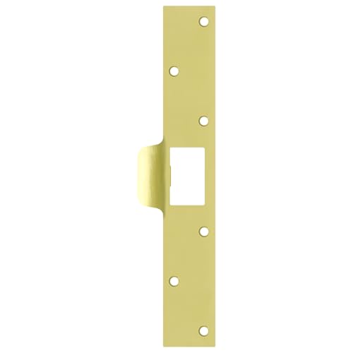 Nuk3y SP125 Security Door Latch Strike 1-1/4 inch x 7-7/8 inch (Polished Brass) - color: Polished Brass