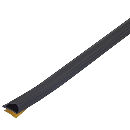 M-D Building Products 68668 Highly Durable Silicone Rubber Gasket Seal for Doors and Windows, Flexible in Extreme Temperatures, Ideal for Indoor and Outdoor Use, No Hardware Required (Black) (20 ft) - color: Black, size: 1/2" X 20'