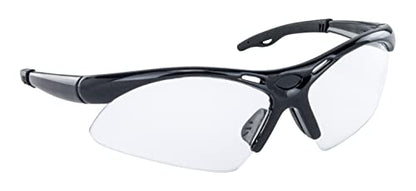 Diamondbacks Safety Eyewear Black Frame, One Size - style: Clear Lens