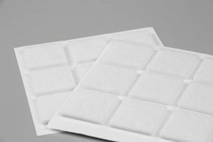 Furndiy Felt Furniture Pads for Hardwood Floors, Self-Adhesive Felt Pad for Chairs & Seat Legs, Easy Slide, Anti Scratch, Noise Stopper, Bumper & Buffer, Floor Protection - Based in USA - 1.18" White - size: 1.18" x 18Pcs White