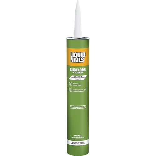 Liquid Nails LNP-602 Subfloor and Deck Construction Adhesive (LN602), 28 oz (Pack of 6) - size: 28 Ounce (Pack of 6)