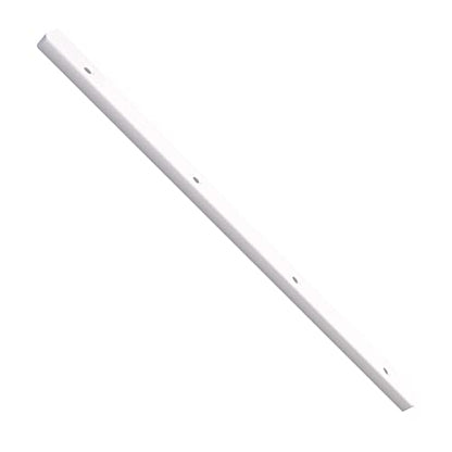 5 Pairs of Rok Hardware Side Mounted 11-1/4" (285.5mm) Screw-On, Plastic Drawer Rails/Guide Rails with 3/4" Extension, for Drawers with 21/32" (17mm) Groove, White Finish, D10751034