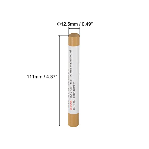 uxcell Wood Wax Filler Stick, Furniture Crayons Wooden Repair Wax Filler Stick Touch Up Wax Paint Pens for Scratches Holes Floor Laminate Tables Desks, Clay Brown - color: Clay Brown