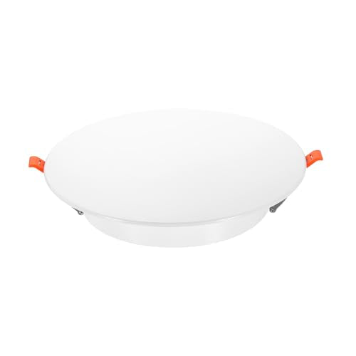 9-Inch Spring Mount Ceiling Cover Plates, Recessed Light Trim Wall, Downlight Hole Cap Decorative Panel with Buckle Fit 6.9-9inch Round Hole Ceiling Openings, White 1 Pack - size: Fit: 6.9-9inch