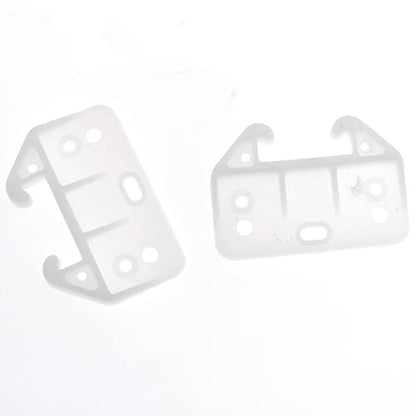 FDXGYH 10 Pcs Plastic Drawer Guides Drawer Track Guides Drawer Rail for Dressers Hutches and Drawer Systems [60×41×28mm, White] - size: 60×41×28mm