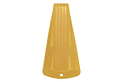 Shepherd Jumbo Rubber Door Wedge Stopper 3.5", Heavy Duty Non-Slip Door Stop for Home, Office & Industrial Use, Yellow - color: Yellow