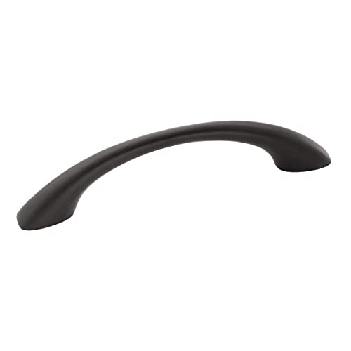 Amerock | Cabinet Pull | Matte Black | 3-3/4 inch (96 mm) Center to Center | Vaile | 1 Pack | Drawer Pull | Drawer Handle | Cabinet Hardware - color: Matte Black, size: 3-3/4 inch (96mm) Center-to-Center, style: Single