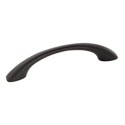 Amerock | Cabinet Pull | Matte Black | 3-3/4 inch (96 mm) Center to Center | Vaile | 1 Pack | Drawer Pull | Drawer Handle | Cabinet Hardware - color: Matte Black, size: 3-3/4 inch (96mm) Center-to-Center, style: Single