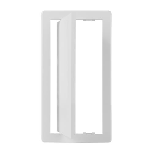 6x12 Access Panel for Drywall and Ceiling – White ABS Plastic Door Panel, Wall Hole Cover Plate - Rustproof, Easy Access and Installation, Hinged Door for Plumbing, Network Cables and HVAC - size: 6 x 12 [Wall Opening]