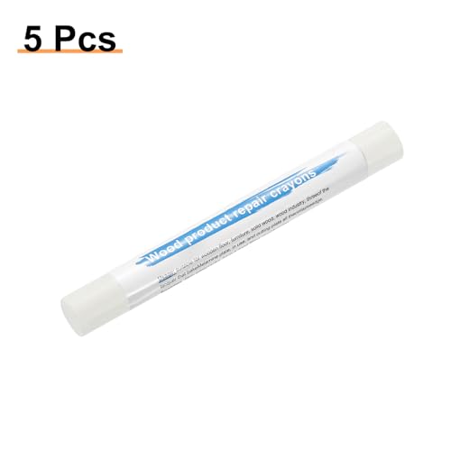 HARFINGTON 5pcs Wood Filler Sticks Wooden Wax Touch Up Furniture Repair Crayons for Scratch Hole Wood, Pale Blue - color: Pale Blue