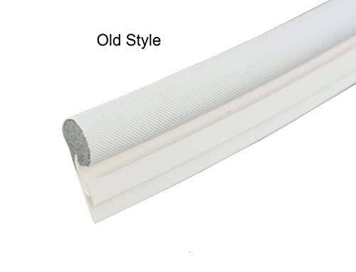 WRS Silverline Offset T-Slot Foam Bulb Weatherstripping for Windows – TPE Foam-Filled Compression Seal Replacement, .400" x .188" Offset (24 ft Roll) - color: 24 Ft Roll - White Offset T-Slot Foam Seal
