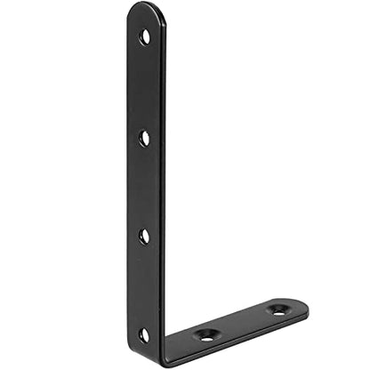 Black L Bracket, ZEONHAK, 30 Pack 5 x 3 Inch Heavy Duty Corner Brace Bracket, Shelf Bracket for Wood Chair Bookshelf Cabinets Furniture, with Screws