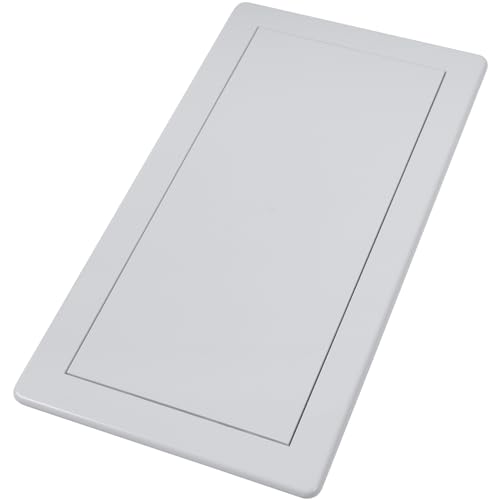 Vent Systems White ABS Plastic Access Panel 6 x 12 Inch (Cut-Out) - Access Door for Drywall, Wall, Ceiling - Electrical, Plumbing Service Wall Hole Cover - Inspection Door - 6.6 x 12.6 Inch (Outer) - size: 6 X 12 Inch / 150 X 300 Mm